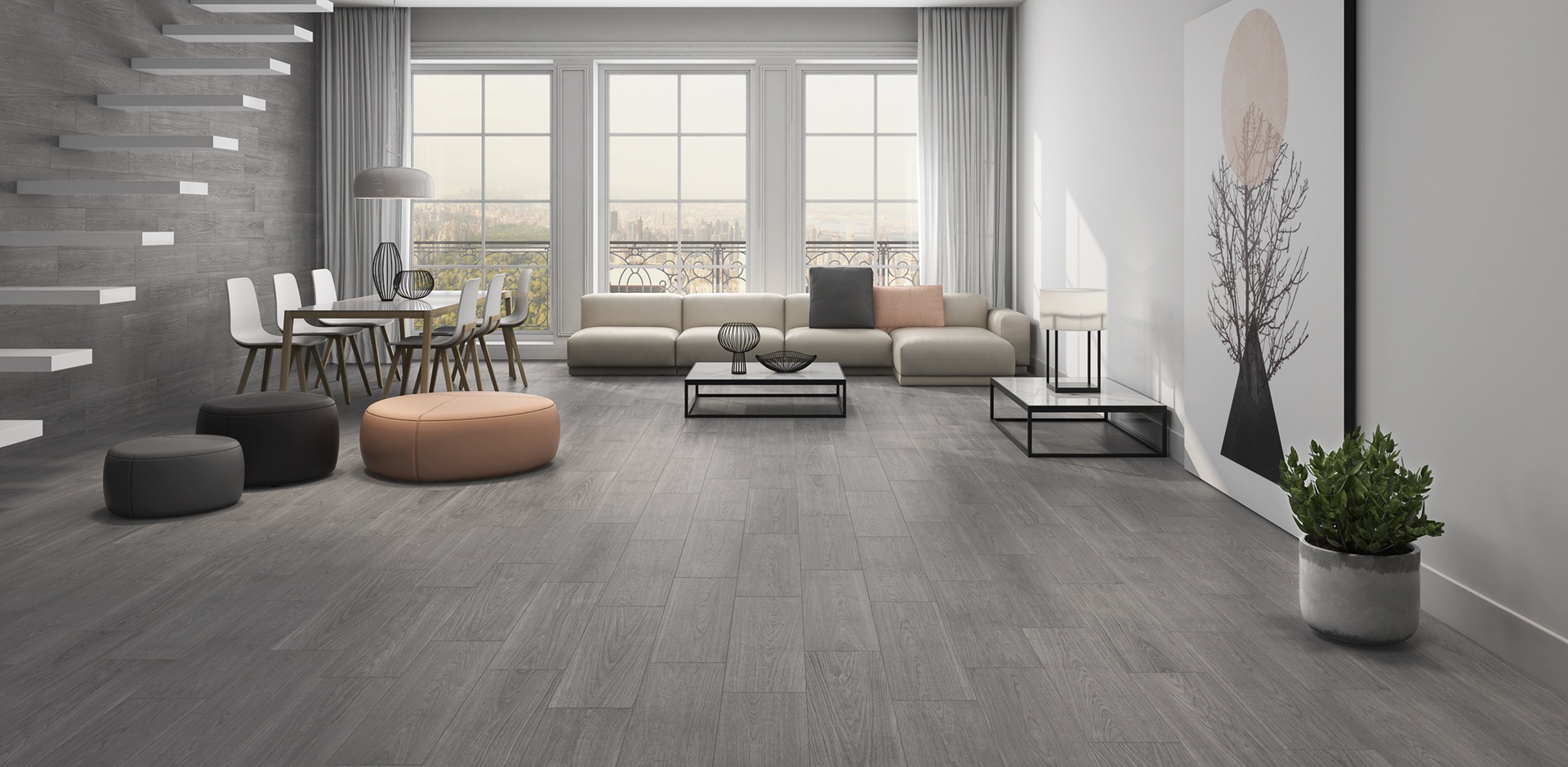 Jasper Grey 9x36 inch | Porcelain Tile | Miami Flooring ...