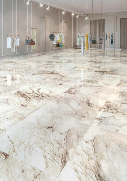 Calacatta Goldie Porcelain Tile Flooring at Miami Flooring Distributors