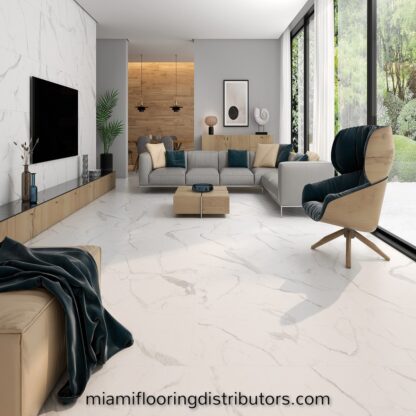 Capitol White Mate 24x48 inch | Marble Style Porcelain Tile