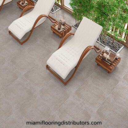 Lille Antislip Cinza 22x22 inch | Glazed Porcelain Rectified | Floor Tile