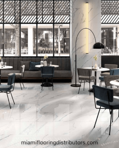 Artic White 48x48 inch | Marble Style Porcelain Tile
