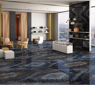 Foster Blue Book 32x64 inch | Marble Style Porcelain Tile