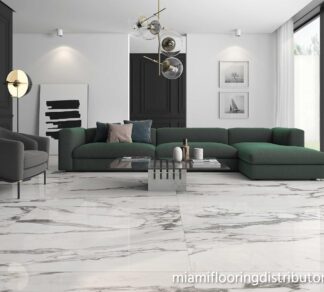 Altissimo White Brillo 24x48 | Porcelain Tile | Marble Look