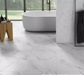 Naos Alpine Satin 32x32 | Porcelain Tile | Marble Look