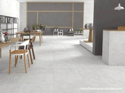 Neutral White 24x48 | Porcelain Tile | Cement Look