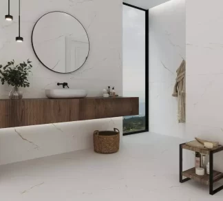 White Porcelain Tile, Marble Look Porcelain Tile, Polished Porcelain TIile, Large Porcelain Tile, Flooring Tile