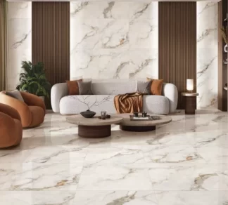 ARABESCATO ORO 32x32, Flooring Porcelain Tile, marble look porcelain tile, Wall Porcelain Tile, White Marble Look Porcelain Tile
